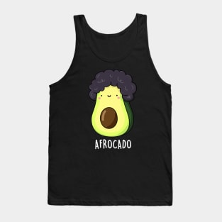 Afro-cado Cute Funny Avocado Pun Tank Top